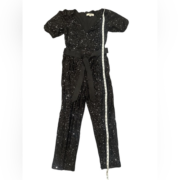 LOFT Black Sequin Jumpsuit - Picture 3 of 7